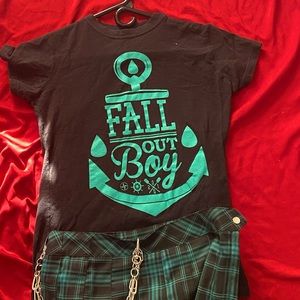 Fall out boy black t-shirt